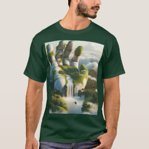 Fantasy Cute Hand Forest Clouds T-Shirt