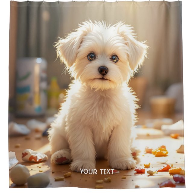 Fantasy Cute Happy Maltese Puppy (Front)
