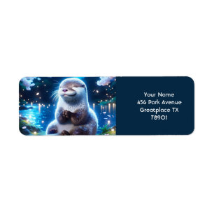Fantasy Cute Happy Otter Night