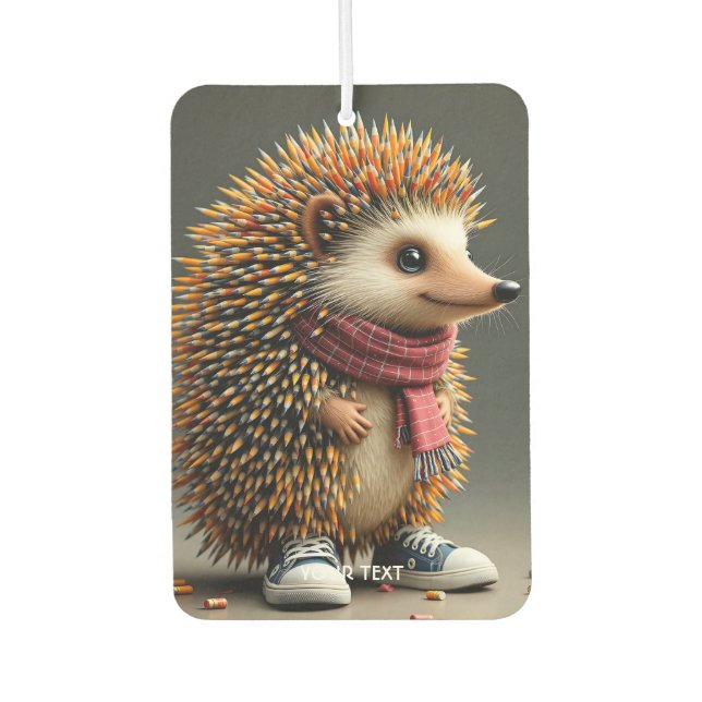 Fantasy Cute Hedgehog Sharp Needles Air Freshener (Front)