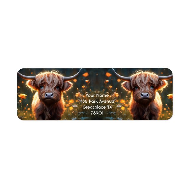 Fantasy Cute Highland Baby Cow (Front)