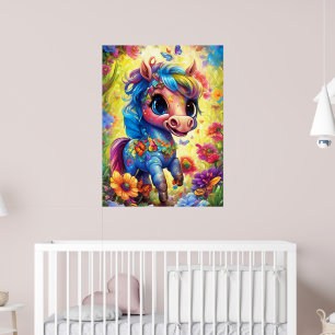 Fantasy Cute Horse Animal  Poster