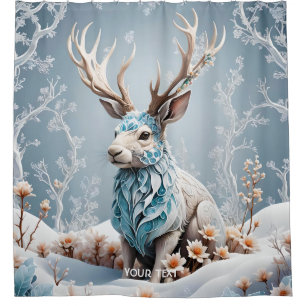 Fantasy Cute Jackalope Winter Ice