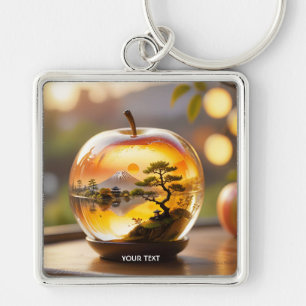 Fantasy Cute Japanese Apple View Keychain