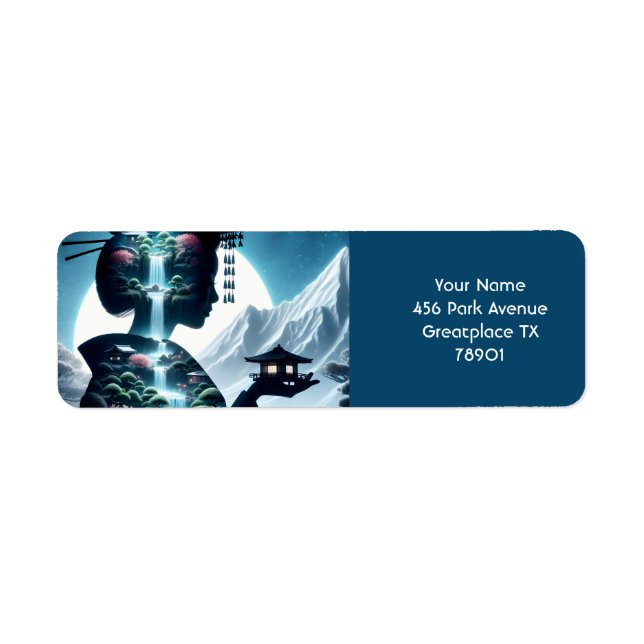 Fantasy Cute  Japanese Girl Landscape  (Front)