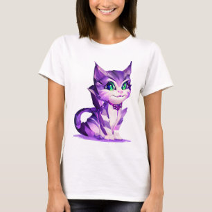 Fantasy Cute Kawaii baby Cheshire cat kitten  T-Shirt