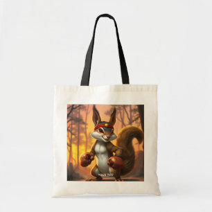 Fantasy Cute Kickboxer Squirrel Forest Tote Bag