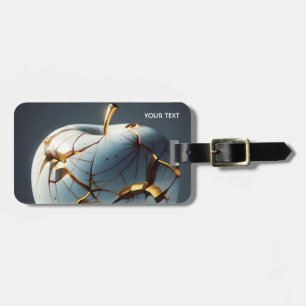 Fantasy Cute Kintsugi Porcelain Apple Luggage Tag