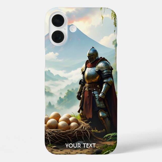 Fantasy Cute Knight Guarding Eggs Case-Mate iPhone Case (Back)