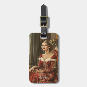 Fantasy Cute Lady New Year Luggage Tag