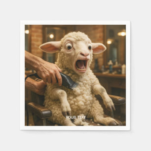 Fantasy Cute Lamb Scared Shaving Napkin