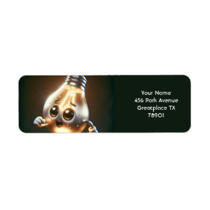 Fantasy Cute Lamp Bulb Running