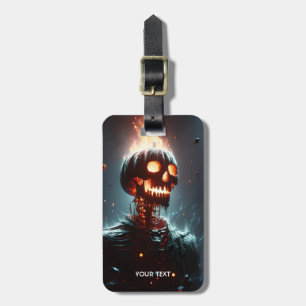 Fantasy Cute Lantern Pumpkin Halloween Luggage Tag