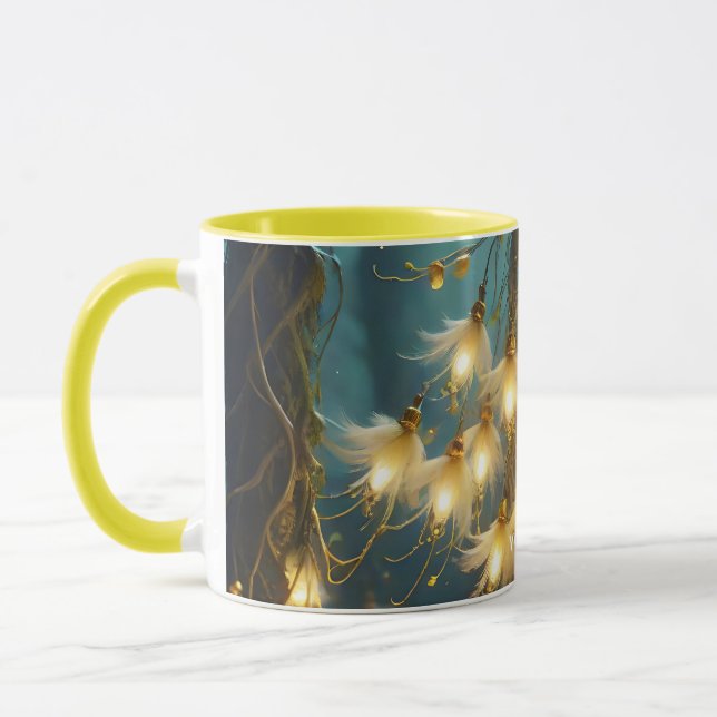 Fantasy Cute Light Tree Flowers Mug (Left)