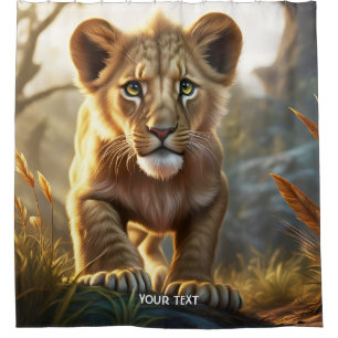 Fantasy Cute Lion Cub Forest
