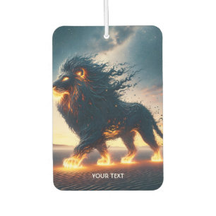Fantasy Cute Lion Desert Fire Air Freshener
