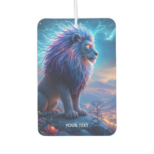 Fantasy Cute Lion Night Flowers Air Freshener