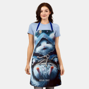 Fantasy Cute Little Mouse Flowers Apron