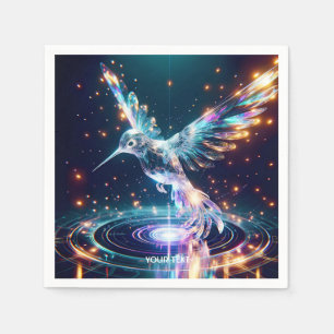 Fantasy Cute Luminous Bird Space Napkin
