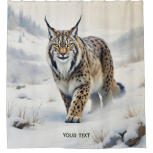 Fantasy Cute Lynx Winter Snow