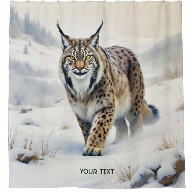 Fantasy Cute Lynx Winter Snow (Front)