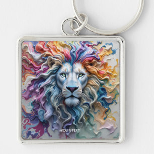 Fantasy Cute Melting Wax Lion Keychain