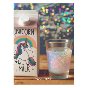 Fantasy Cute Milk Unicorn Rainbow Tablecloth