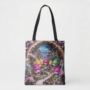 Fantasy Cute Mini Troll City Tote Bag