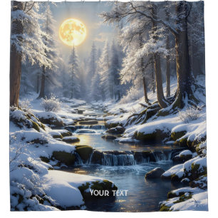 Fantasy Cute Moon Winter Forest