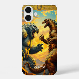 Fantasy Cute Mosaic Fierce Battle iPhone 16 Plus Case