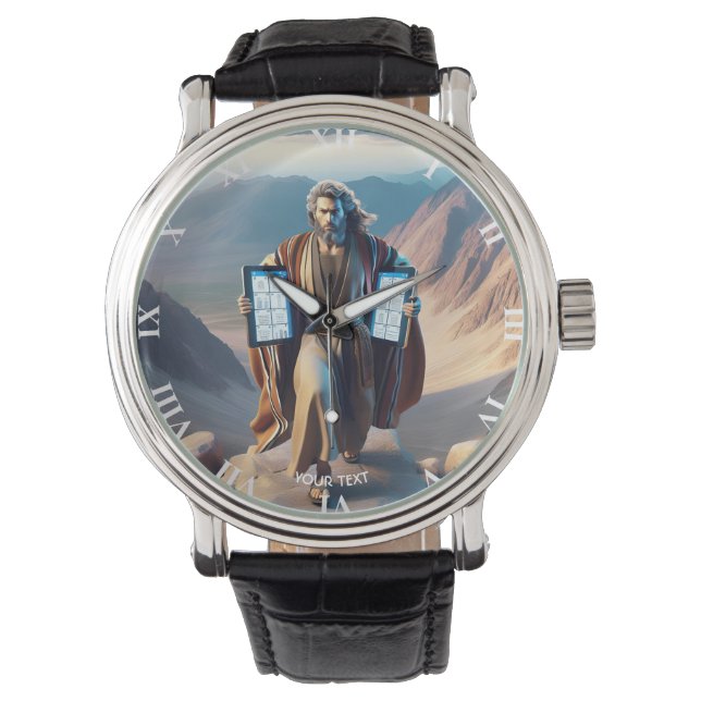 Fantasy Cute Moses Ten Commandments Watch (Front)