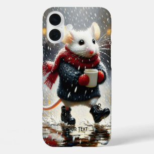 Fantasy Cute  Mouse Coffee Coat iPhone 16 Plus Case