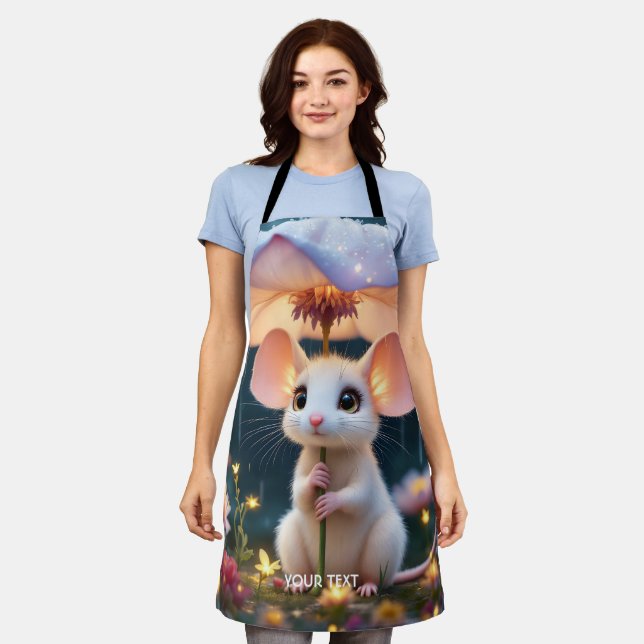 Fantasy Cute Mouse Flower Umbrella Apron (Worn)