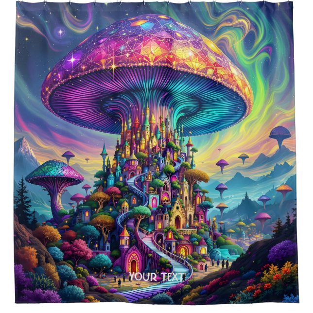 Fantasy Cute Mushroom Rainbow Skies (Front)