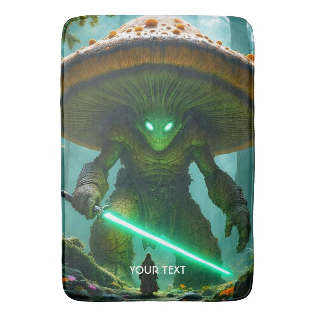 Fantasy Cute  Mushroom Sabre Forest Bath Mat (Front Vertical)