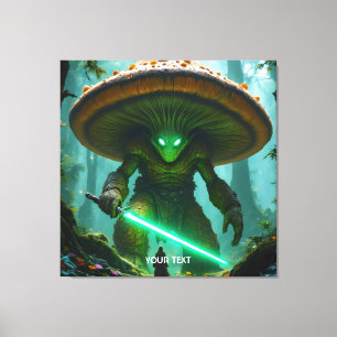 Fantasy Cute  Mushroom Sabre Forest Canvas Print