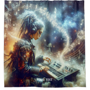 Fantasy Cute Music Notes Girl