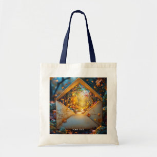 Fantasy Cute Old Autumn Envelope Tote Bag