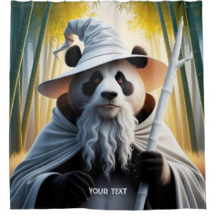 Fantasy Cute Old Panda Wizard