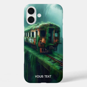 Fantasy Cute Old Past Train iPhone 16 Plus Case