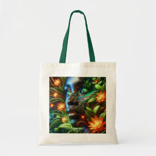 Fantasy Cute Orange Green Girl  Tote Bag