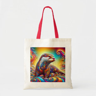 Fantasy Cute Otter Colours Dance Tote Bag