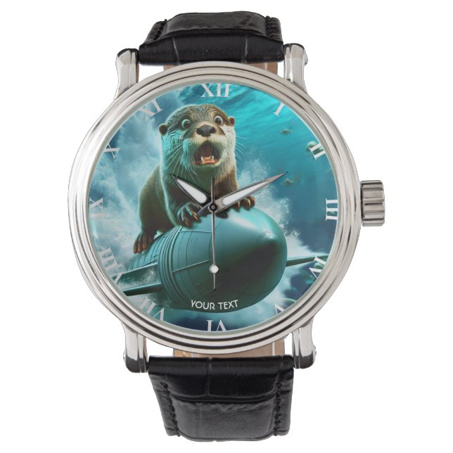 Fantasy Cute Otter Torpedo Sea Watch (Front)