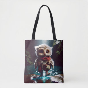 Fantasy Cute Owl Adventurer Water Tote Bag