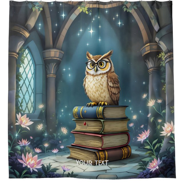 Fantasy Cute Owl Glasses Books (Front)