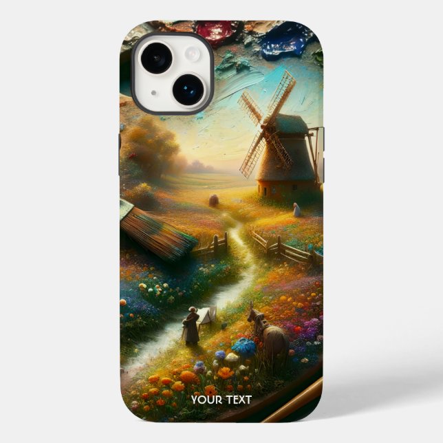 Fantasy Cute Painter Palette Brush  Case-Mate iPhone Case (Back)