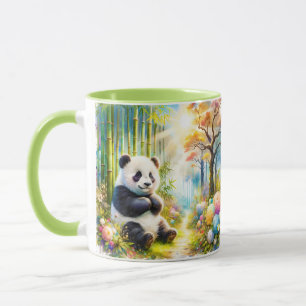 Fantasy Cute Panda Bamboo Forest Mug