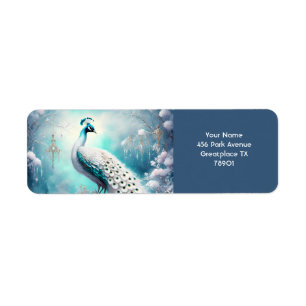 Fantasy Cute Peacock Ice Winter