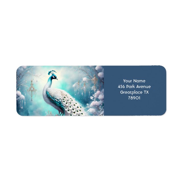 Fantasy Cute Peacock Ice Winter (Front)