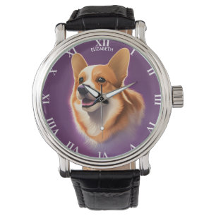 Fantasy Cute Pembroke Welsh Corgis, Vintage Watch